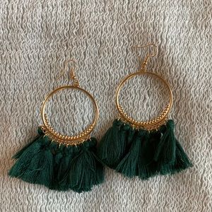 5 pair Bohemian Tassel Hoop Chandelier Statement Earring